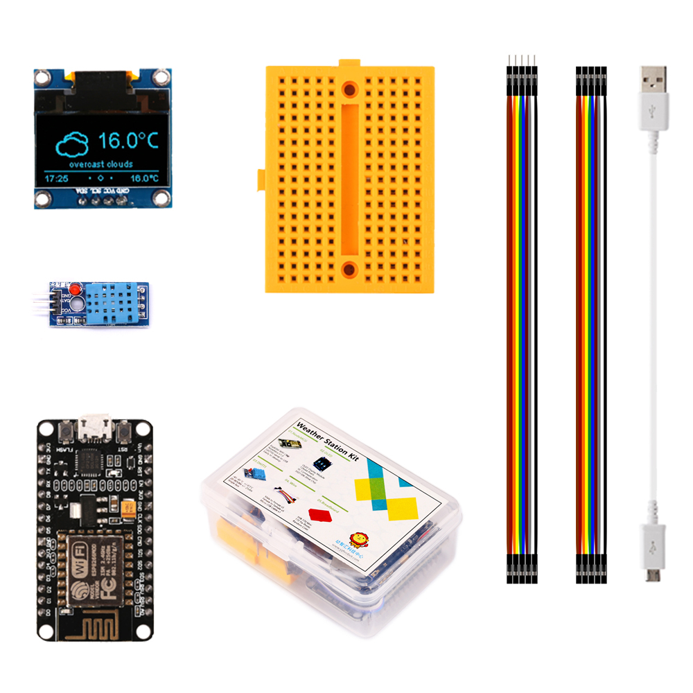Oled Display 0.96 - ESP8266 기상 관측소 DIY 키트, 온도