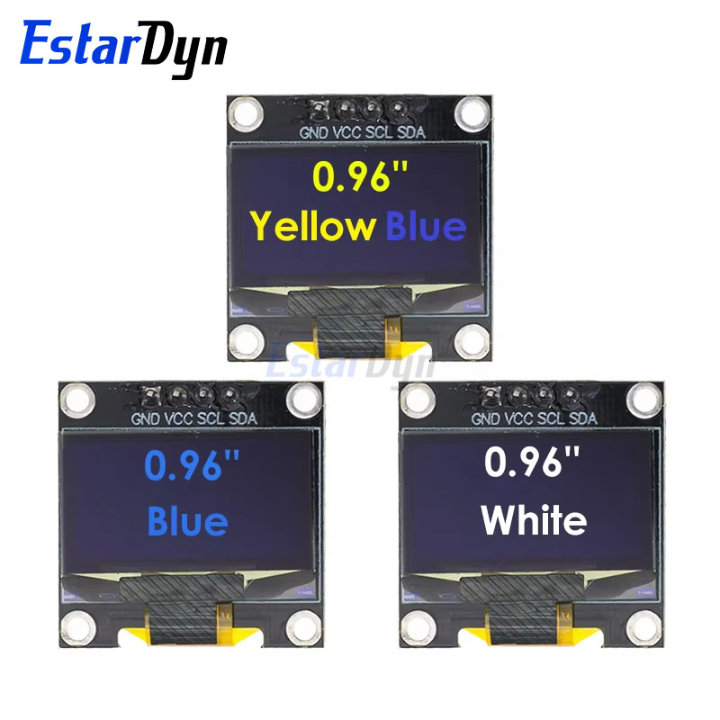 0.96인치 IIC SPI 직렬 7/4핀 흰색/파란색/ - Oled Display 0.96 리뷰 및 가격
