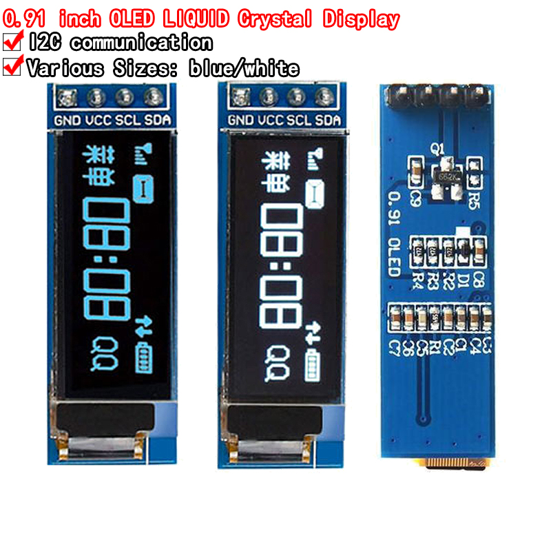 0.91 인치 OLED 디스플레이 모듈 흰색/파란색 O - Ssd1306 리뷰 및 가격