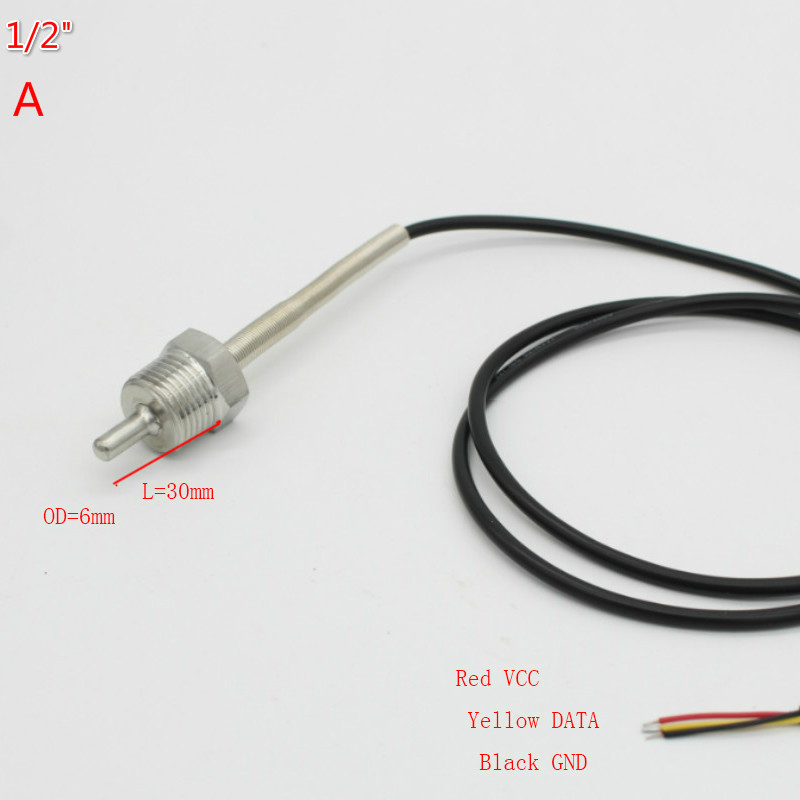 디지털 온도 센서, PVC 3 코어 와이어, SUS30 - Ds18B20 리뷰 및 가격